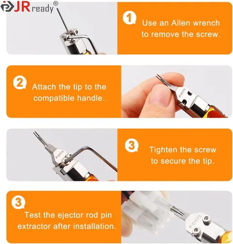 Miniatura 6 de JRready ST5281 2PCS P-D173 Puntas de repuesto para DAP-D173 Extractor de pasador de varilla expulsor-Terminal Accesorios de herramienta