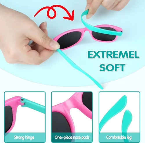 Miniatura 13 de GIFTINBOX Gafas de sol para niños a granel, paquete de 24 lentes de sol para niños, recuerdo de fiesta con protección UV para niños y niñas