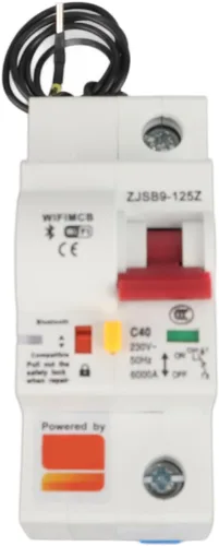 Miniatura 3 de Interruptor de circuito inteligente, AC220V PA66-DSM Interruptor remoto de la aplicación del teléfono Shell ignífugo (1P 40A)