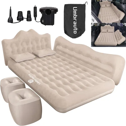 Miniatura 10 de Umbrauto Colchón de aire del asiento trasero del coche: cama inflable inalámbrica del coche SUV camping para camión Van con bomba de aire