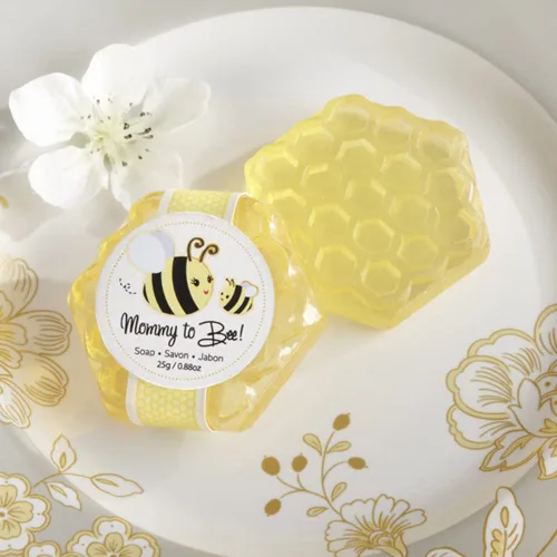 Miniatura 8 de Kate Aspen Jabón de panal perfumado con miel dulce y flores frescas, recuerdo de baby shower, mamá a abeja, 1 unidad