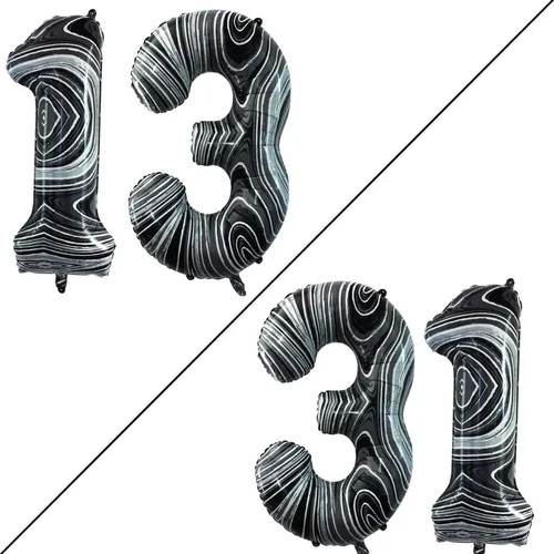 Miniatura 361 de Goer, conjunto de globos de papel aluminio para decoraciones de cumpleaños, globos de las letras de feliz cumpleaños y de números Oro