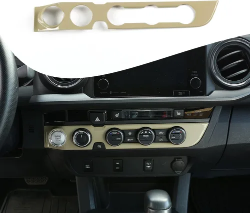 Miniatura 19 de Lcojicep Cubierta de panel de botón de aire acondicionado, accesorios de automóvil compatibles con Tacoma 2016-2020