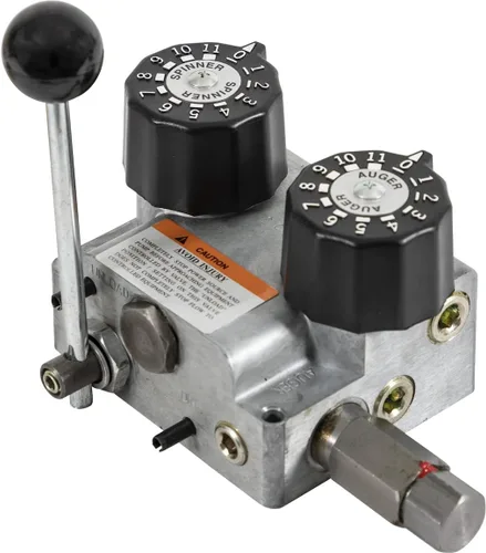Miniatura 4 de Buyers Products HVC715, válvula y consola hidráulica de doble flujo NPT de 3/4 pulgadas HV715, 15 GPM, control manual, compacto, aluminio