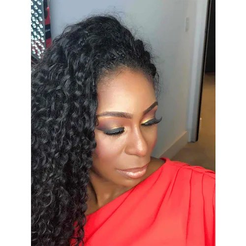Miniatura 7 de Pelo ondulado profundo a granel para trenzar cabello humano sin trama, 3 paquetes de 5.29 oz brasileño