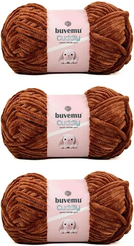 Miniatura 33 de Hilo de felpilla de terciopelo, súper suave y esponjoso, para tejer, hacer manualidades, color amigurumi, duradero para el desprendimiento, 3.53
