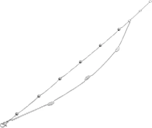 Miniatura 2 de Edforce Stainless Steel Pulsera tobillera con dijes para mujer