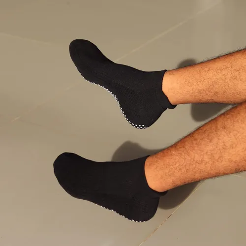 Miniatura 4 de RATIVE - Calcetines antideslizantes para yoga pilates y hospitales para adultos hombres y mujeres