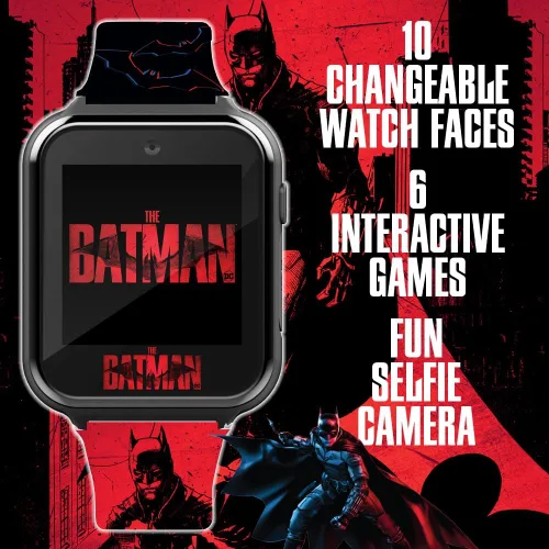 Miniatura 3 de The Batman Kids Smartwatch – Pantalla táctil interactiva con juegos, cámara, calculadora y rastreador de actividad física – 10 caras de reloj