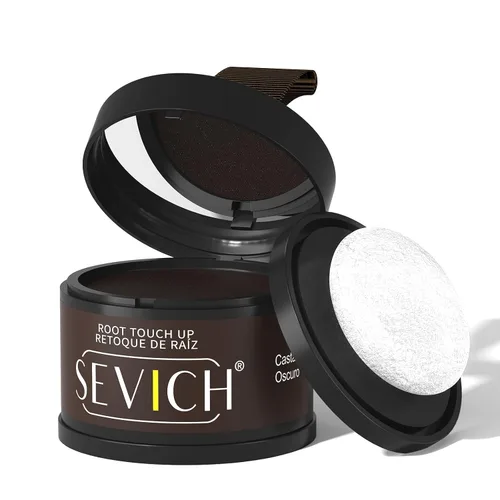 Miniatura 12 de Sevich - Sombra instantánea en polvo para línea capilar de cobertura rápida, corrector rápido de raíz de canas finas, cejas y barba, resistente al