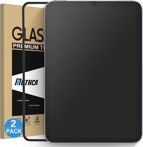 Miniatura 7 de Mothca Paquete de 1 protector de pantalla de vidrio mate para iPad Mini de 8.3 pulgadas A17 Pro (2024) y Mini 6 (2021) con marco de alineación