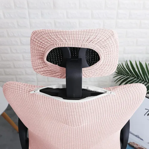 Miniatura 8 de FORCHEER Juego de fundas ergonómicas para sillas de oficina con funda para reposacabezas, repelente al agua, para silla ejecutiva de oficina