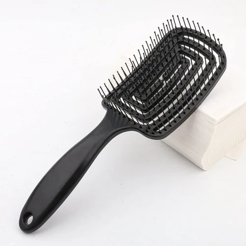 Miniatura 3 de Cepillo para desenredar en seco para cabello fino, grueso y rizado, cepillo de pelo curvado y ventilado para mujeres, hombres o niños, secado más