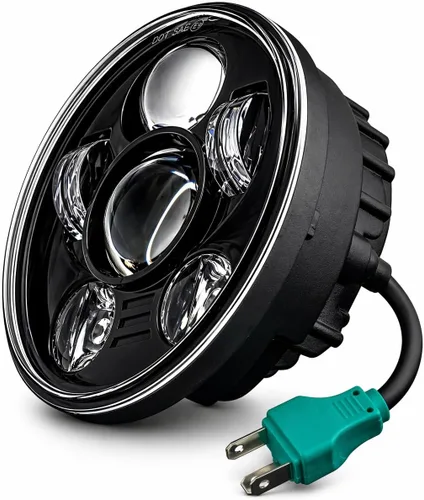 Miniatura 7 de Eagle Lights 5 Daymaker Faro delantero de proyección LED, 3/4 pulgadas, negro - Generation III para Harley Sportster, Dyna otros.