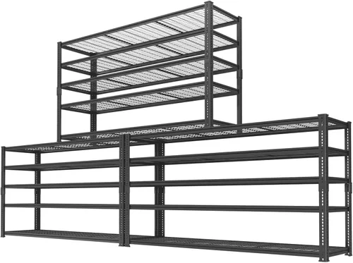 Miniatura 25 de Estantes de almacenamiento resistentes, 60 pulgadas de largo x 24 pulgadas de ancho x 60 pulgadas de alto, carga 2640 libras, estante industrial