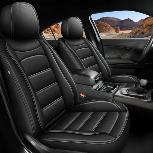 AOMSAZTO Ajuste para Dodge Charger 2006-2025 Fundas de Asiento de Cuero Impermeables Personalizadas: Funda de Asiento para Charger R/T SRT SXT GT
