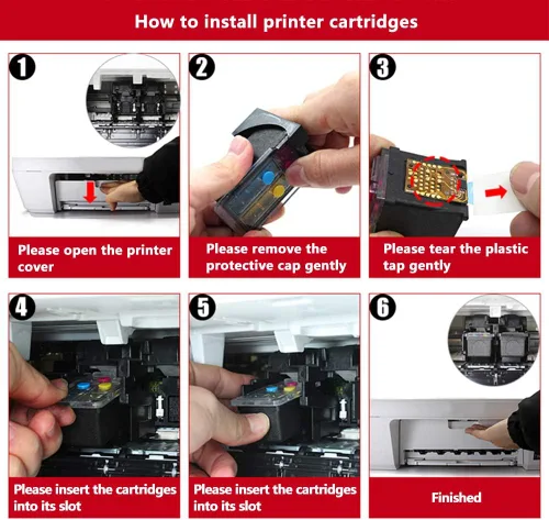 Miniatura 5 de LEBOK para HP 67 3YM56A y 3YM55A 2 cartuchos de tinta Negro y tricolor