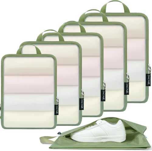 Miniatura 130 de BAGAIL 4 Set/6 Set Ultraligero Compresión Embalaje Cubos Organizador de Embalaje para Accesorios de Viaje Equipaje Maleta Mochila