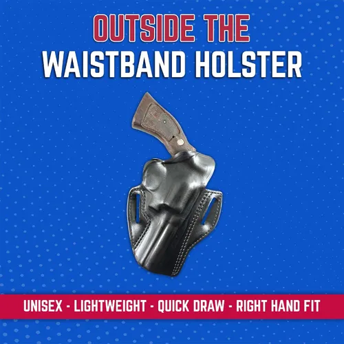 Miniatura 2 de DeSantis Thumb Break Scabbard - OWB Gun Holster for Men and Women, Leather Belt Slide Holster for Pistols, Exact Molding, Secure and Highly