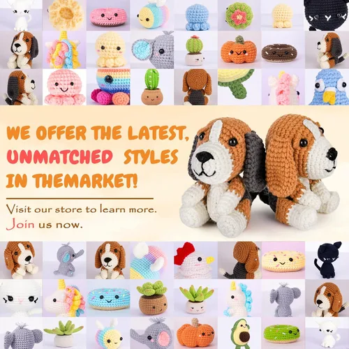 Miniatura 5 de Kit de ganchillo Crochetta para principiantes, kit de ganchillo para principiantes para adultos con videotutoriales paso a paso, kits de animales