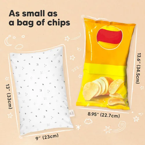 Miniatura 4 de Almohada Mini para Niños Pequeños con Funda - 9x13 My Little Dreamy Almohada de Viaje para Niños para Dormir, Cama de Niños, Pequeña, Minúscula