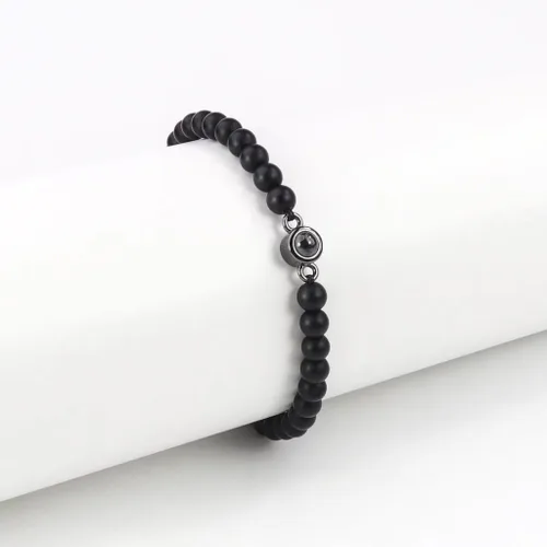 Miniatura 6 de Elegante pulsera de proyección de cristales que muestra I Loves You en 100 idiomas, gran regalo para amantes y parejas de uso diario