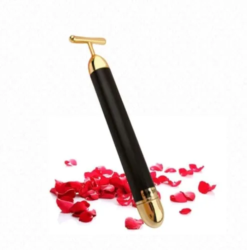 Miniatura 6 de Beauty Bar - Masajeador facial de 24 quilates, masaje facial eléctrico en forma de T, herramientas de elevación reafirmante para pieles sensibles