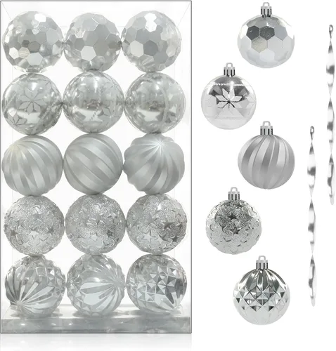 Miniatura 12 de 24 Esferas Navideñas de Champán Colgantes para Árbol, Adornos Irrompibles, Decoraciones de Temporada para Decoración de Árbol, Fiestas y Navidad