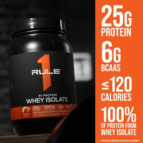 Miniatura 5 de Rule 1 R1 Proteína de suero aislada - con 25g de proteína y 6g de BCAA exclusivamente de fuentes aisladas e hidrolizadas para la recuperación