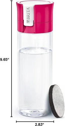 Miniatura 11 de BRITA Fill and Go Vital - Botella de filtro de agua, color rosa, paquete de 1