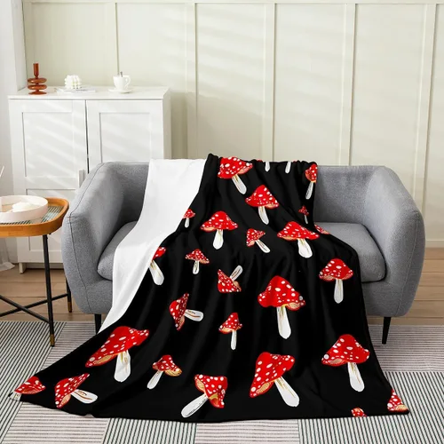 Miniatura 15 de Manta de Franela de Polilla de la Muerte para Niños, Niñas y Adultos, Manta de Vellón Gótica de Calavera de la Muerte Manta Térmica, Manta Bohemia