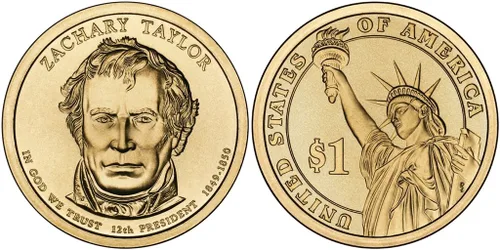 Miniatura 3 de 2009 P&D Zachary Taylor Presidencial Dollar Set