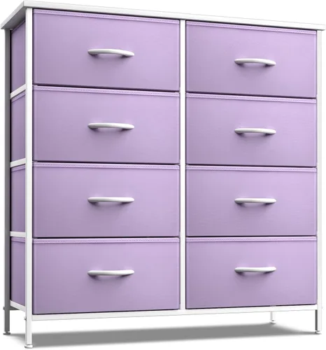 Miniatura 7 de Sorbus - Cómoda para niños con 8 cajones: mueble de almacenamiento en torre para dormitorio, pasillo, armario, organización de oficina, marco
