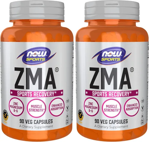 Miniatura 8 de NOW Foods Nutrición Deportiva, ZMA (Zinc, Magnesio y Vitamina B-6), Absorción Mejorada, Recuperación Deportiva*, 90 Cápsulas