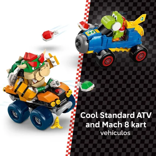 Miniatura 3 de LEGO Super Mario: Mario Kart - Juguete de construcción del castillo de Bowser para niños, juego de simulación para niños y niñas, a partir de 9
