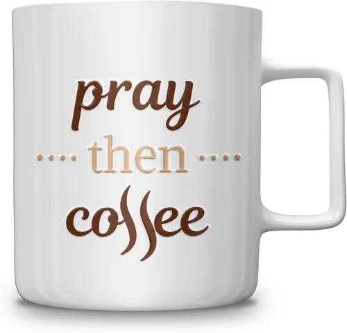 Miniatura 12 de Taza de café de gran tamaño de 22 onzas con cita motivacional Fueled by Jesus – Taza de café extragrande perfecta para regalos – Ideal para té