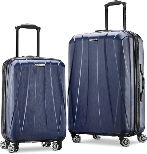 Miniatura 14 de Samsonite Centric 2 Set de maletas rígidas expandibles con ruedas giratorias dobles, Azul Caribe, Juego de 2 piezas (equipaje de mano/grande)