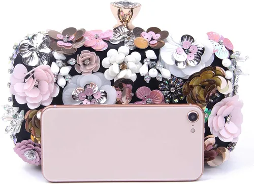 Miniatura 5 de Lanpet Bolso de mano de noche con correa de cadena para mujer, bolso de hombro