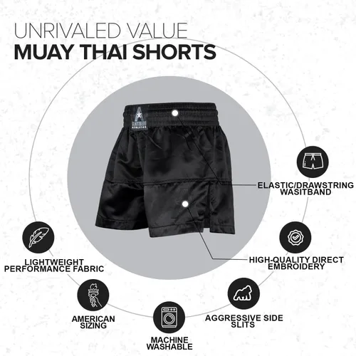 Miniatura 33 de Anthem Athletics Pantalones cortos de Muay Thai para hombre, pantalones cortos de Muay Thai para mujer - Kickboxing Short Boxing Trunks 5050 Classic