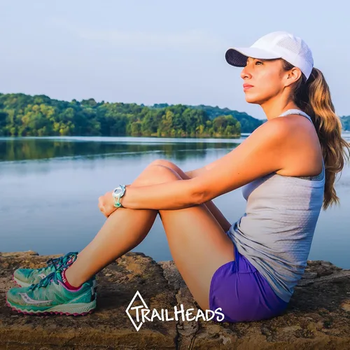 Miniatura 2 de TrailHeads Women's Race Day Performance Running Cap, Lightweight & Quick Drying Mesh Sports Hat with Reflective Trim