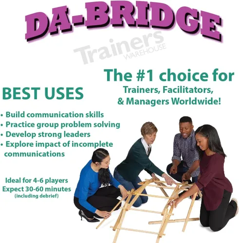 Miniatura 5 de Trainers Warehouse The Davinci Bridge Team Challenge - DaBridge™ Una divertida actividad de colaboración y formación de equipos Construye un