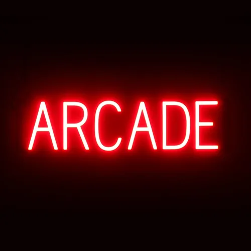 Miniatura 48 de SpellBrite Cartel de ESCAPE ROOM Letrero relacionado con el entretenimiento con aspecto de neón, fuente de luz LED roja 23.6 x 15.0 pulgadas Rojo