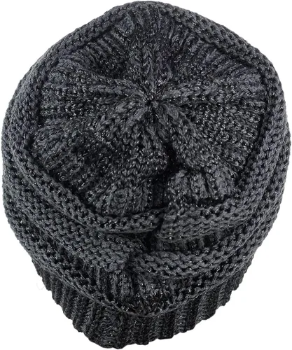 Miniatura 582 de C.C Trendy Warm Chunky Soft Stretch Cable Knit Beanie