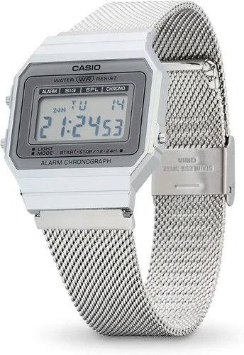 Miniatura 2 de Casio Collection Watch A700WEM-7AEF - cronómetro unisex plateado, plateado