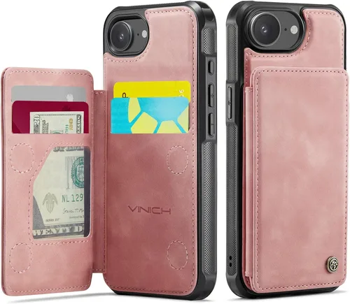 Miniatura 70 de Vinich Funda tipo cartera para iPhone 11 con tarjetero, bloqueo RFID, ranuras de crédito, función atril, a prueba de golpes, para iPhone 11 de 6.1