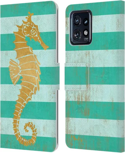 Miniatura 18 de Head Case Designs Officially Licensed Paul Brent Agate Mermaid Coastal Leather Book Wallet Case Cover Compatible with Motorola Moto Edge 40 Pro