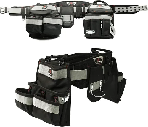 Miniatura 2 de TradeGear Part #SZB - Combo de cinturón y bolsa de electricista – Cinturón de herramientas para electricistas resistente diseñado para mayor