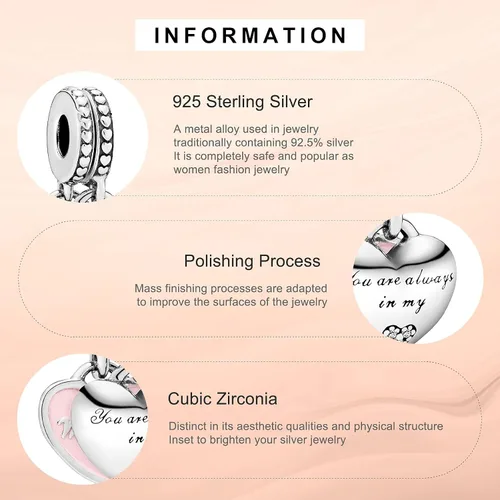 Miniatura 4 de Annmors Snowflake Charms for Woman-925 Sterling Silver Dangle Pendant Cubic Zirconia BeadGirl Jewelry Beads Gifts for Women BraceletNecklace