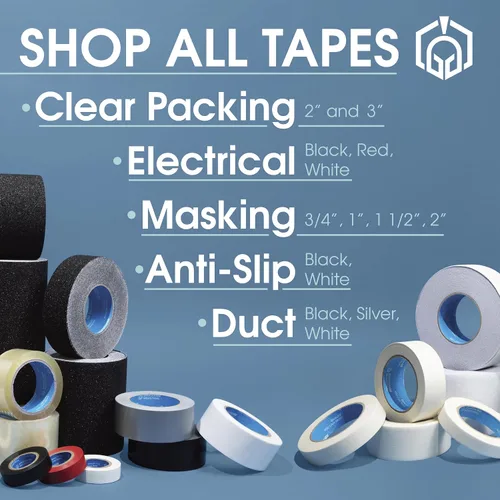 Miniatura 7 de Spartan Industrial - Rollos de cinta de embalaje transparente de 3" x 60 yardas - 24 cintas anchas y resistentes para embalaje, mudanza, envío y más