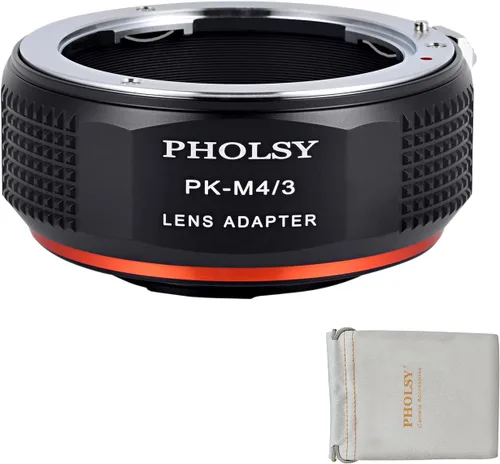 PHOLSY Adaptador de montaje de lente PK a MFT compatible con lente de montaje Pentax K PK a Micro Cuatro Tercios (M4/3 Micro 4/3) Cuerpo de cámara